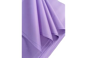 BCREATIVETOLEARN Lot de 50 grandes feuilles de papier de soie lilas pour emballage, papier d'art sans acide, parfait pour l'emballage cadeau, le stockage, l'emballage, les loisirs créatifs, l'archivage, le