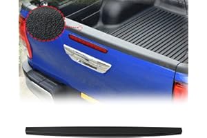 JHCHAN Protección de Parachoques para Toyota Hilux Revo 2015-2020 Cubierta del portón Trasero ABS Textura Negro