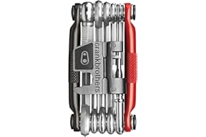 Crankbrothers Multi-17 Bicycle Multi-Tool, Black/Red
