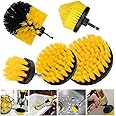 STHIRA® 5Pcs Power Drill Scrubber Brush Set, Multi-Function Drill Brush Attachment, 5 Type of Scrubber, Scrubber Brush for Bathroom, Floor, Shower, Corner, Wheel Hub, Sink (Without Drill Machine)