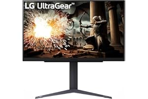 LG UltraGear Gaming Monitor 27GS75Q, 27 inch, 1440p, 180Hz, 1ms Response Time, IPS Display, HDR 10, NVIDIA G-Sync compatible & AMD FreeSync, Smart Energy Saving, DisplayPort, HDMI