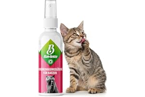 Baviette Katzenpflege– 100ml Pflegespray für die Hautpflege bei Katzen, geruchlos – Sanfte Reinigung des äußeren Hautbereichs, alkoholfrei & ohne Duftstoffe – mikrobiologisch inspirierte Pflegeformel