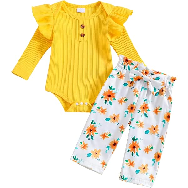 Ensemble Bébé Fille 2Pièces Été - T-Shirt Manches Courtes + Short