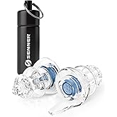 Senner ® MusicPro Soft | Gehörschutz Konzert, Musik, Disco und Festival - Ohrstöpsel extra soft, blau/transparent - mit Alube