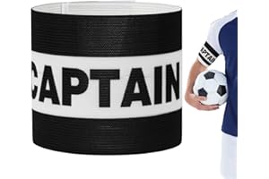 flintronic Football Capitaine Brassard, Générique Brassard Capitaine Foot, Brassard Capitaine pour Les Adolescents, Football, Basket-Ball, Badminton, Tennis