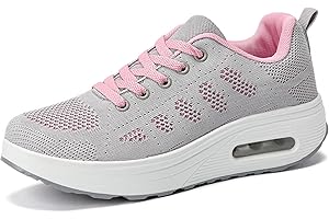 Ahico Zapatillas Adelgazar Mujer Deportivas Balance Zapatos para Correr Ligero Calzado Deportivo Transpirable Gimnasio Fitness Casual Sneakers