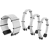 Antec Power Supply Sleeved Cable /24pin ATX /4+4pin EPS /6+2pin PCI-E PSU Extension Cable Kit 30cm Length with Combs, Black G