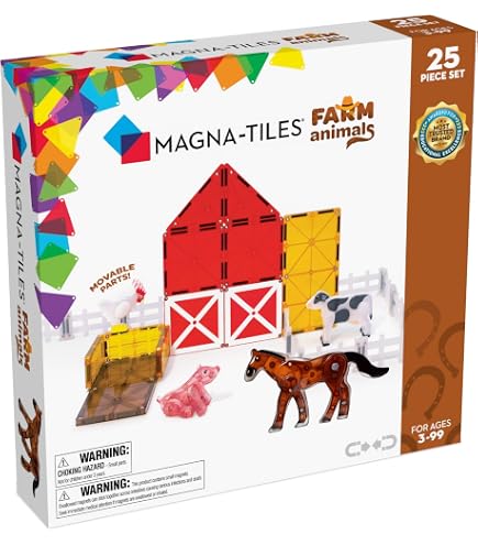 Magna-Tiles 32 Pièces Couleurs Claires - Jeu De Construction Magnétique Pour Enfants | Apprentissage Ludique 3D