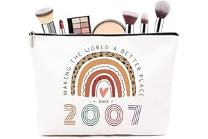 ZUFIO 18th Birthday Gifts for Girls- Small Comestic Bag Presents for Her 18th Birthday -Personalised 18 Year Old Lady Present Ideal for Best Friend, Sister(only Bag)