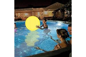 UPOSAO Lumières Flottantes pour Piscine, Globe Solaire à LED étanche 16 Couleurs RVB Changement avec Télécommande Boule Lumineuse, Lampe de Nuit à Couleur Pour Piscine, Mariage, Plage, Jardin, Pelouse