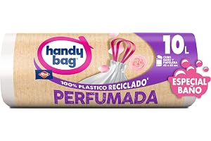 Handy Bag Slitstarka 10 l soppåsar med tre lager, droppfri, självtätande, 100% återvunnen plast, 12 stycken