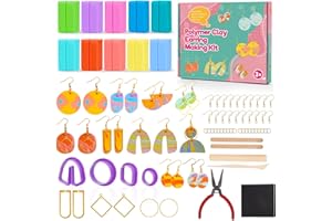Dromlag Craft Kits for Kids, 3-12 Year Old Girl Gifts Polymer Clay Jewellery Earring Making Kit Girls Toys Age 5-11 Girls Birthday Presents Gifts for 8-12 Year Old Girls Christmas Xmas Gifts for Kids