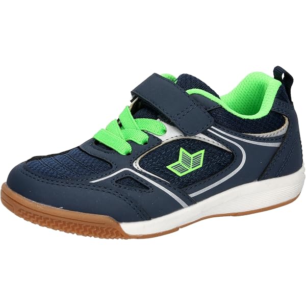Lico Bernie V Chaussures Multisport Indoor Enfant - Légères, Confortables, Semelle Antidérapante, Fermetures Velcro - Blanc/Violet/Rose