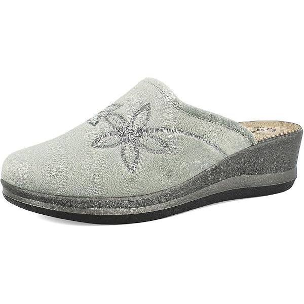 InBlu CS000034 Camel Pantofole Per Donna In Tessuto Vellutato Con Sottopiede In Nabuk