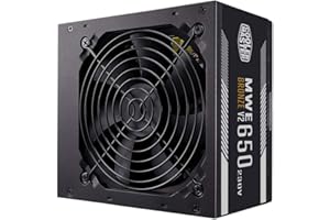 ‎COOLER MASTER Cooler Master MWE 650 Bronze 230V V2, PC-Netzteil (EU-Stecker), 80 PLUS Bronze, temperaturempfindlichen HDB-Lüfter, DC-DC + LLC-Schaltung mit + 12V-Schiene, nicht modular