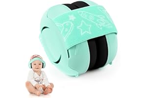 VichiPan Protectores de oídos para bebés, protectores de auriculares con cancelación de ruido para bebés, orejeras para niños, reducción de ruido con cojín suave y diadema ajustable para niños