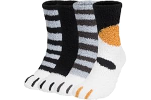 Justay Comf Mens Fluffy Slipper Socks High Elasticity Winter Super Warm Bed Socks