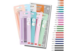 Legami Pen Refills Gel for Erasable Gel Pen Range with Tinte Ink Envelope (Full Range (8 Colours))