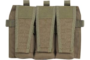WarmHeartting Porta Caricatore Triplo Rivista Borsa 5.56 M4 MOLLE Panel per AVS JPC Vest Airsoft di Caccia Accessori