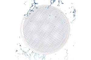 KOLLNIUN Luces LED para piscina PAR56, luces subacuáticas, luz blanca fría, IP68, iluminación impermeable para piscina, 20 W, 12 V CA/CC, iluminación subacuática