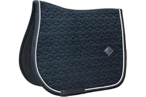 KENTUCKY Tapis de selle FULL - Noir - Velours - Saut d'obstacles