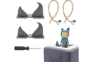 GLASSVIO 2 Stücke Ersatz Ohren,Ersatz Tasten Kabel mit Schraubendreher für Toniebox Lautstärkeregler Tasten Ohren, Mikrotaster Button Reparatur Zubehör Kompatible mit Toniebox Lautstärkeregler Tasten