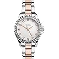 Sekonda Elizabeth Women's Quartz Watch 33mm with Stone Set Case, Analogue Display and Stainless Steel Bracelet