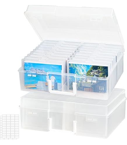 Xcut A4-opbergportefeuilles, 5 stuks met A6-vakken, doorzichtig plastic, voor opbergmap, organiseren en bewaren van snijmatrijzen, stempel, embossingmappen, kaart, papier, kunsthandwerk, opslag