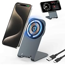 Caricatore Wireless Pieghevole Vakler 15W A Doppia Bobina – Compatibile Qi Per IPhone, Samsung, Google Pixel