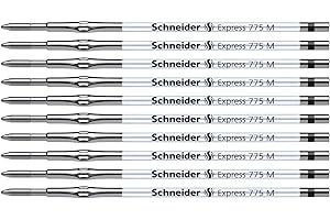 Schneider 7761 Express 775 M długopis wkład (nieścieralny do dokumentów), opakowanie 10 sztuk, czarny