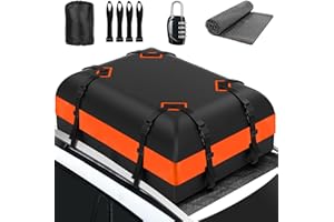 YBYHFAA Dachbox Auto,Faltbarer Dachkoffer,425 L wasserdichte Auto Dachboxen füR mit Oder Ohne GepäCkträGer Reisen und GepäCktransport, Autos, Vans, Suvs, mit Antirutschmatte TüRhaken
