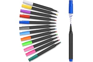 GROOHAFY 12 Farben Whiteboard Marker Nass Abwischbar Whiteboard Stifte Tafelstifte Weißwandstifte für Zuhause Schule Büro, strahlende Farben & langlebiger Tinte & einfaches Abwischen