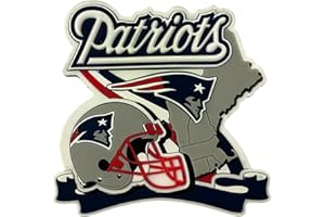 Pro Specialties Group PVC Die Cut Fridge Fan Magnet, One Size, Team Colors (New England Patriots)