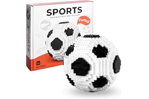 outtshop Futbol Bloques de Construcción Kits, Bloques de Construcción Juguete Educativo Montessori, Fútbol Construcciones para Niños