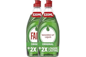 BLISSIFY Faairrry Original Washing Up Liquid - 320ml Bottles - Pack of 2 - Concentrated Dishwashing Detergent with 2X Longer Lasting Formula - Fresh Scent