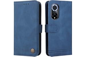 SEAHAI Cuero Funda para Huawei Nova 9 / Honor 50 Billetera Estuche, Carcasa con Tarjetero/Cierre Magnético/Suporte/Bloqueo RFID, Ultradelgado Cartera Flip Cover Case - Azul