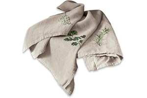 LOBERON Set di 3 canovacci Herbal Gardens, beige/verde