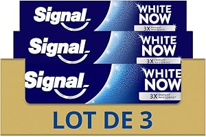Signal White Now Original Plus White tandkräm omedelbart¹ set med 3 x 75 ml