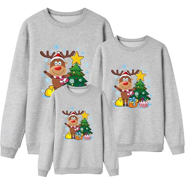 Pull De Noël Enfant – Joyeux Noël Tricoté – Pompons Rudolph – FAIRY TRENDZ