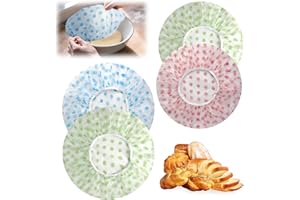 CKDSA 4Pcs Bowl Covers for Bread Proofing Reusable Proving Bags Proofing Cover for Dough Adjustable Bread Proofing Cover Waterproof for Food/Sourdough/Fruit/Vegetable/Meat/Canned Preservation
