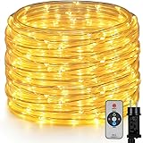 OxyLED rope lights outdoor 20 m, 300 LEDs rope lights outdoors indoors 7 modes IP44 waterproof rope lights LED tube for outdo