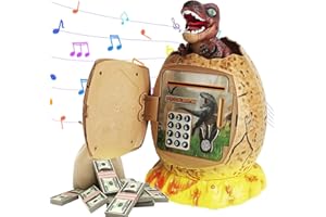 KBIBCK Hucha de Dinosaurio para Niños, Original Hucha Dinosaurio Infantil Personalizada, Juguetes de Hucha Dinosaurio, Hucha Grande para Niños y Niñas