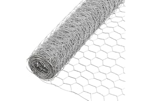 Floralcraft® Galvanised Chicken Wire (10m x 90cm - 13mm Mesh) - Hexagonal Chicken Netting Wire Fencing for Floristry & Craft Projects, Plant & small Animal Enclosures