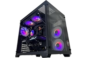Golook PC Gaming Fisso - Intel i9-11900KF, Nvidia RTX 4070 Super 12GB 4K, 32GB RAM, 1TB NVMe SSD, WiFi, 700W 80+, Dissipatore Liquido 240mm
