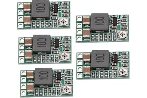 Heevhas Mini step-down Module d'alimentation Ajustable power supply module contrôleur de tension DC-DC 4.0-20V, 12V 24V à 5V 3A modules d'alimentation (5 pièces)