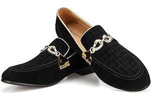 MEIJIANA Mocassins Homme Chaussure De Mariage Chaussures Homme Ville Casual Chaussures Bateau, Noir-1, 45 EU (12 UK)