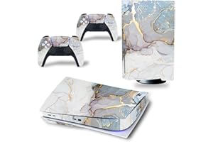 Wonhomke Marbre Design pour Skin Sticker pour l'édition à Base de Disques de la PS5 pour PS5 Skin Sticker Décalcomanie en Vinyle pour PS5 PVC Sticker Skins (PS5-013)