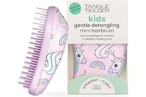 Tangle Teezer Mini Original Hairbrush - For Wet & Dry Hair - Detangling Brush for All Hair Types - Perfect Brush For Kids & Travel - Unicorn Magic