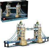 LEGO Architecture Tower Bridge 21067 | Yetişkinler i&ccedil;in Mikro &Ouml;l&ccedil;ekli Ara&ccedil;lar İ&ccedil;eren Model Yapım Seti, Hediye Fikri (3745 Par