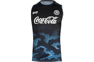 SSC NAPOLI Smanicato Training Ea7 Canottiera Unisex - Adulto